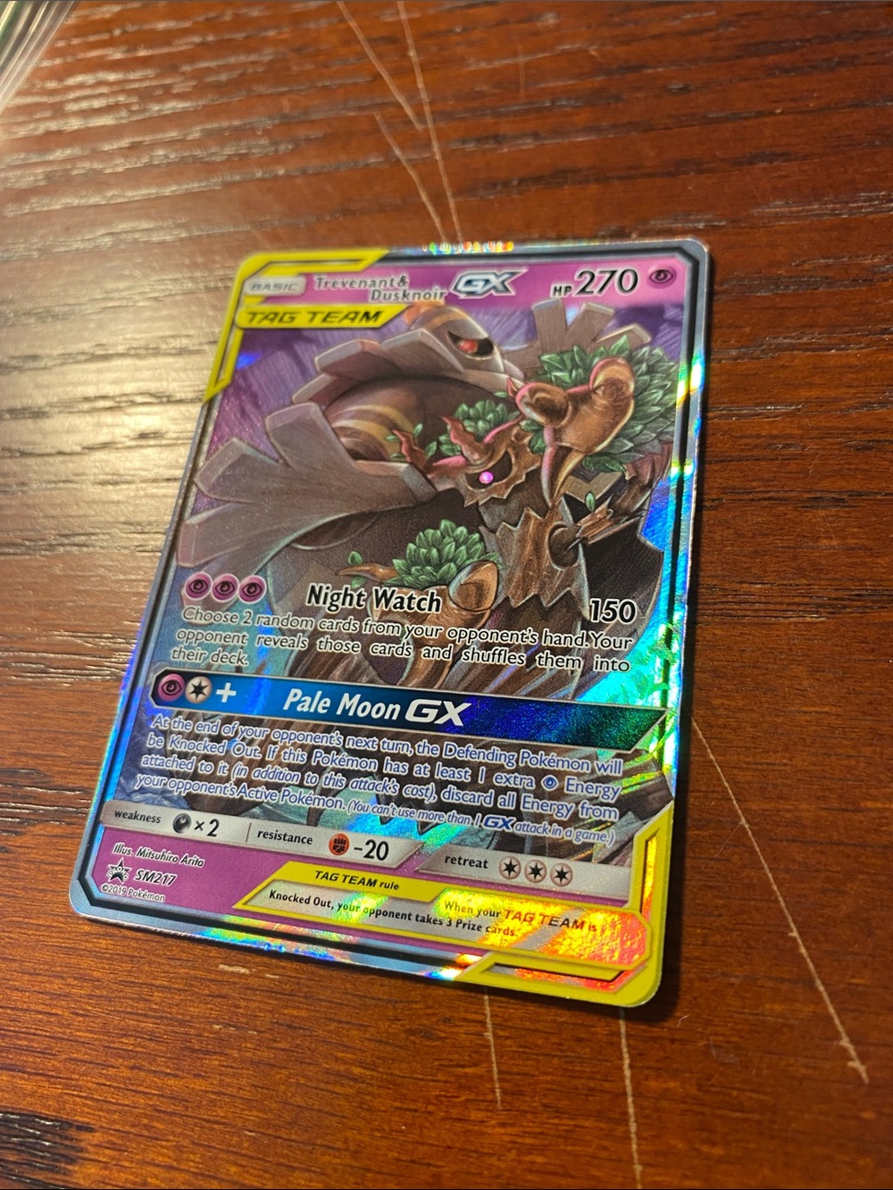2019 Pokémon Trevenant & Dusknoir GX Holo - SM Black Star Promo - Picture 2 of 15